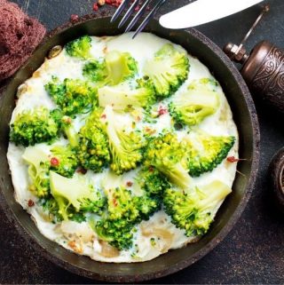Broccoli Kale Keto Scrambled Eggs