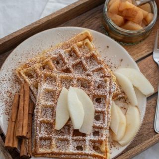 Cinnamon Roll Waffles