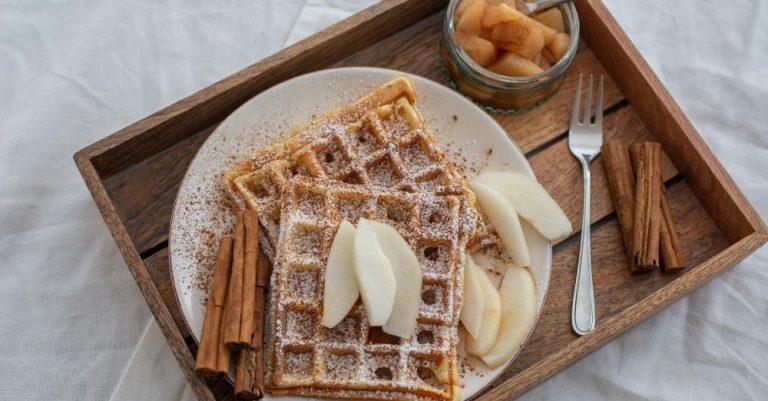 Cinnamon Roll Waffles