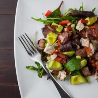 Cucumber Avocado Salad with Bacon