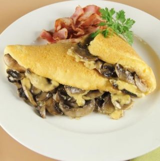 Mushroom And Bacon Omelette