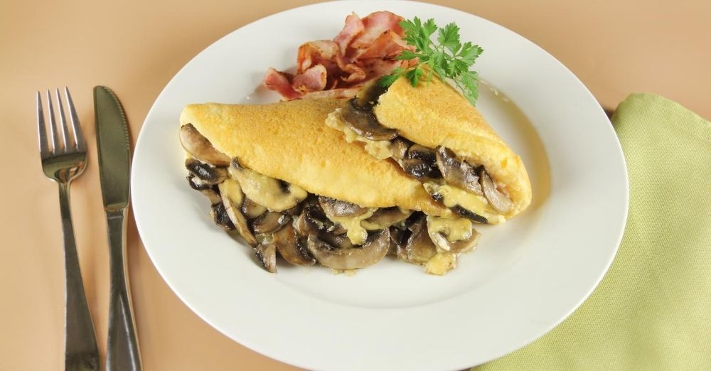 Mushroom And Bacon Omelette