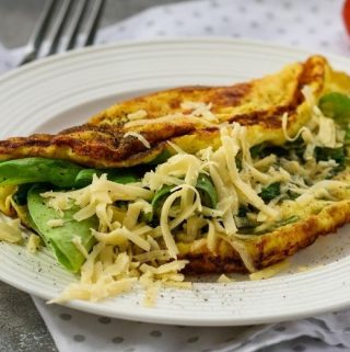 Parmesan Spinach Scrambled Eggs