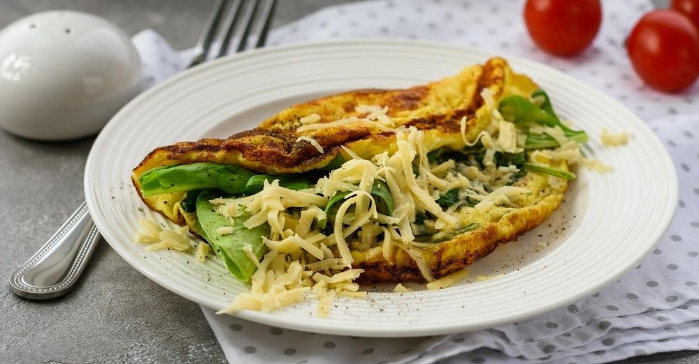 Parmesan Spinach Scrambled Eggs