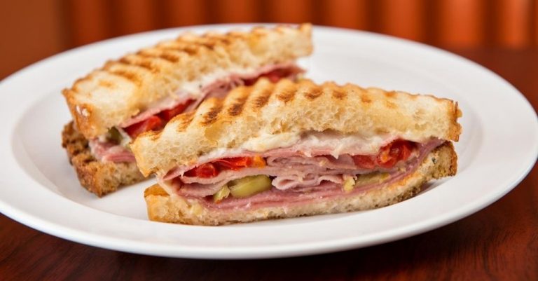 Provolone And Ham Sandwich