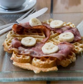 Swiss Bacon Waffles