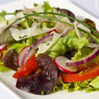 Spring Salad with Shaved Parmesan