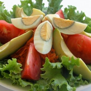 Avocado Egg Salad On Lettuce
