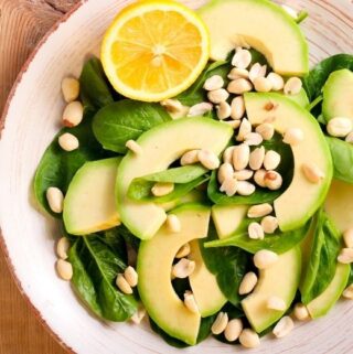 Avocado Spinach Salad