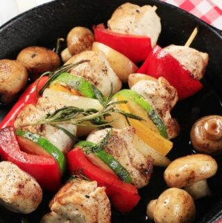 Chicken Kebabs with Veggies