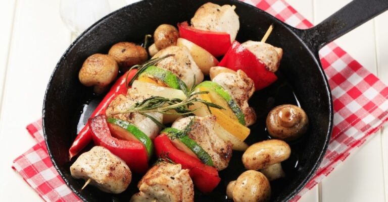 Chicken Kebabs with Veggies