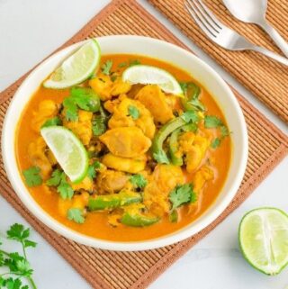 Coconut Chicken Curry with Cauliflower Rice