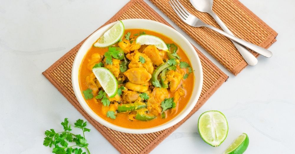 Coconut Chicken Curry with Cauliflower Rice