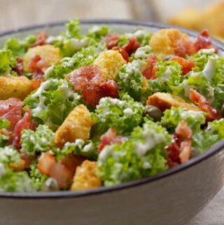 Kale Caesar Salad With Chicken