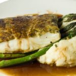 Parmesan-Crusted Halibut with Asparagus