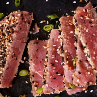 Sesame-Crusted Tuna With Green Beans