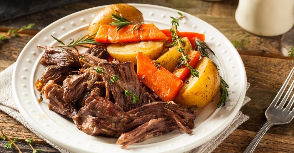 Slow-Cooker Pot Roast with Green Beans