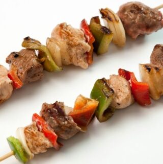 Steak Kebabs With Onions