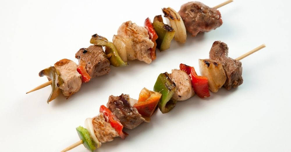 Steak Kebabs With Onions