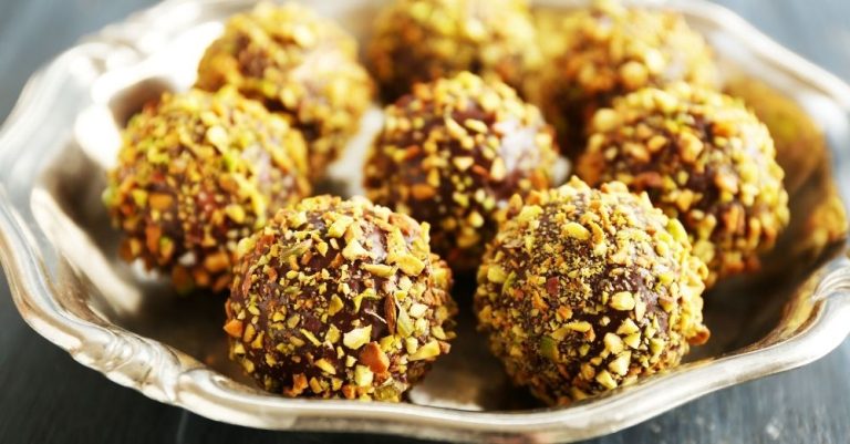 Dark Chocolate Pistachio Balls