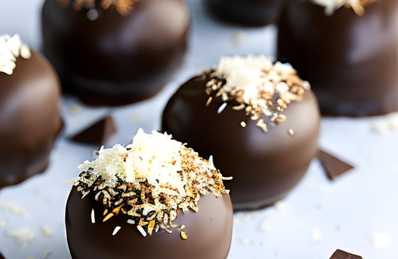 Chocolate-Dipped Coconut Fat Bombs