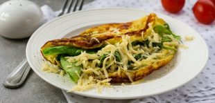 Parmesan Spinach Scrambled Eggs