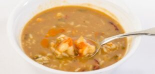 Spicy Sausage And Shrimp Soup